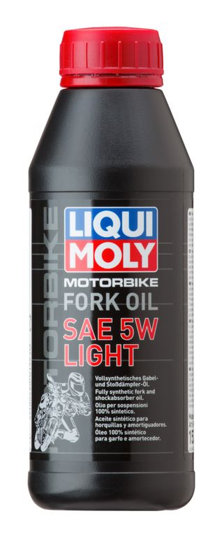 Масло для вилок и амортизаторов 5W (синтетическое) Liqui Moly Motorbike Fork Oil 5W Light - 0,5 Л (7598)