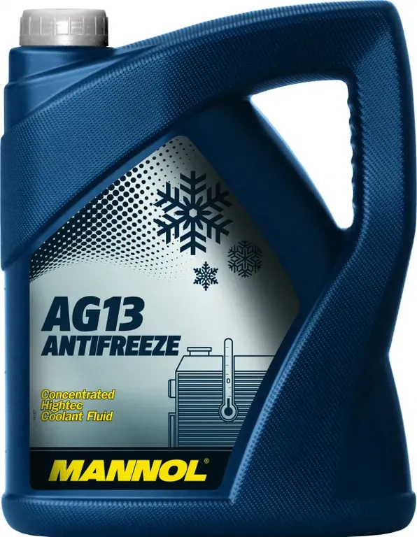 Универсальный антифриз MANNOL Antifreeze AG13 Hightec, концентрат, G13 - 5 л. (зеленый, до — 40°С) (2035)