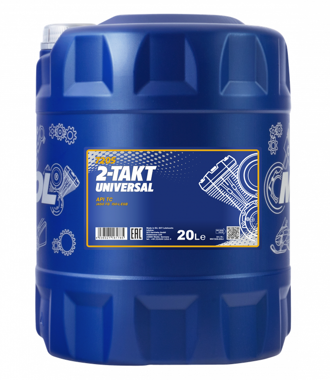 МОТОРНОЕ МАСЛО MANNOL 2-Takt Universal MN7205-20 (1449) 20L