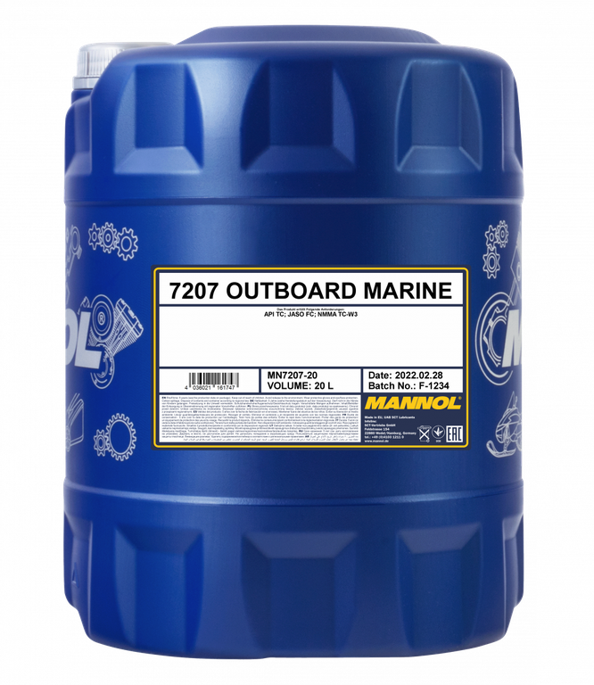 Моторное масло MANNOL Outboard Marine MN7207-20 (1450) 20L