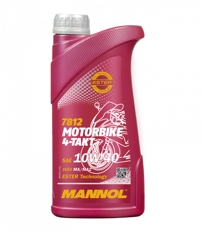 Моторное масло MANNOL 4-Takt Motorbike 10W-40 MN7812-1 (1962) 1L (Синтетическое)