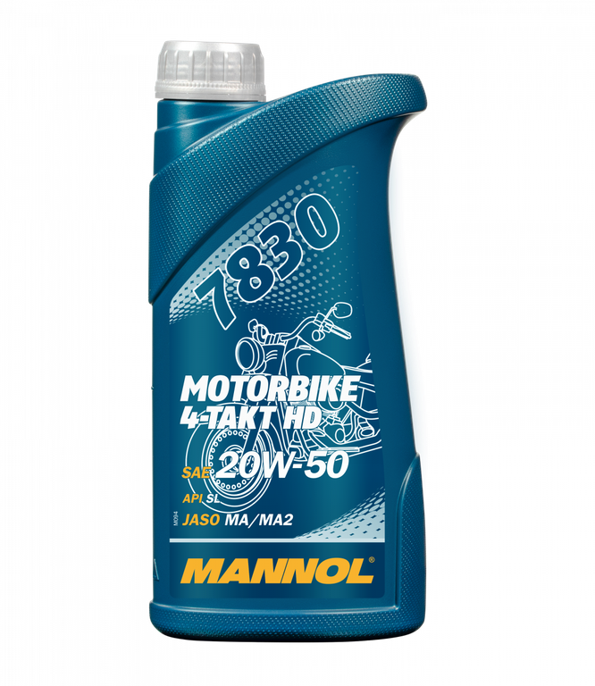 Моторное масло MANNOL 4-Takt Motorbike HD 20W-50 MN7830-1 (6000) 1L