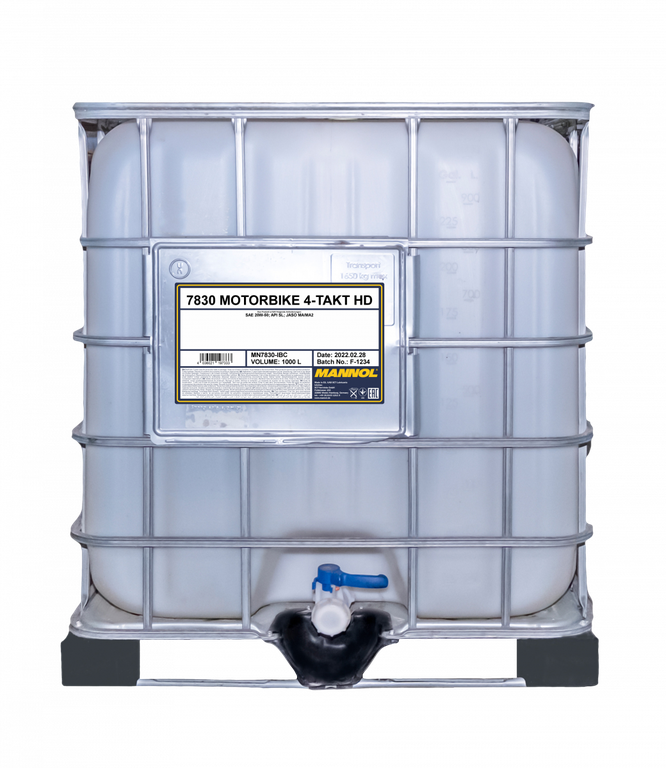 Моторное масло MANNOL 4-Takt Motorbike HD 20W-50 MN7830-IBC 1000L
