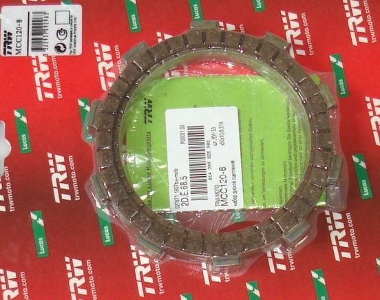 Фрикционные диски комплект TRW MCC120-8 для мотоциклов Honda NT 650/700, XL 650/700, VT 750