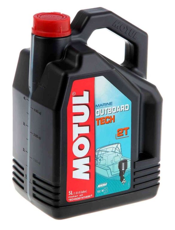 Масло моторное для 2-x тактных двигателей Motul MARINE 2T 2T OUTBOARD TECH 2T TC-W3 - 5 Л (101728)
