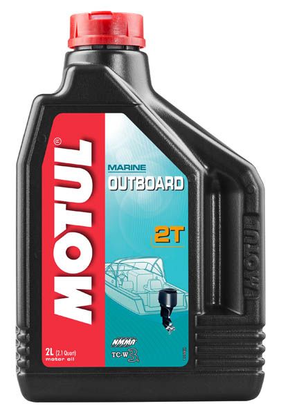 Масло моторное для 2-x тактных двигателей Motul MARINE 2T 2T OUTBOARD 2T TC-W2 - 2 Л (101732)