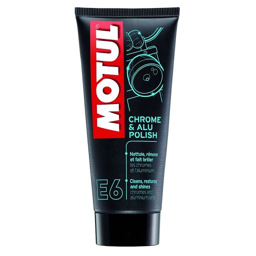 Средство для очистки хромированных и алюминиевых частей Motul E6 Chrome & Alu Polish - 0,1 Л (103001)
