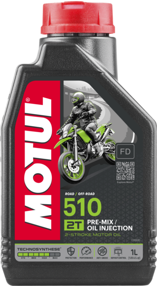 Масло моторное для 2-x тактных двигателей Motul 2T 510 2T TC/FD - 1 Л (104028)