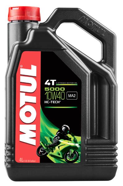 Масло моторное для 4-x тактных двигателей Motul 10W40 5000 4T SL/MA2 - 4 Л (104056)