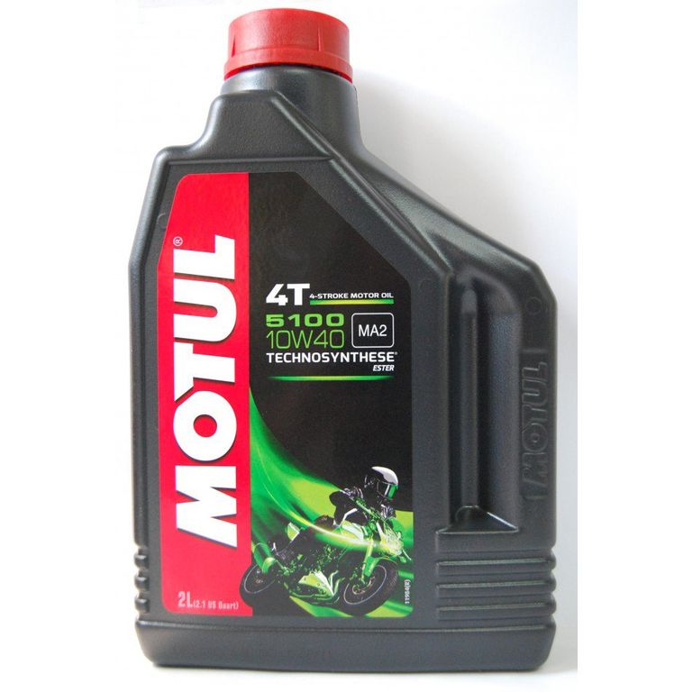 Масло моторное для 4-x тактных двигателей Motul 10W40 5100 4T SM/MA2 - 2 Л (104067)