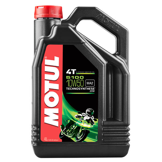 Масло моторное для 4-x тактных двигателей Motul 10W50 5100 4T SM/MA2 - 4 Л (104076)
