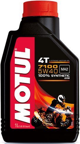 Масло моторное для 4-x тактных двигателей Motul 5W40 7100 4T SN/MA2 - 1 Л (104086)