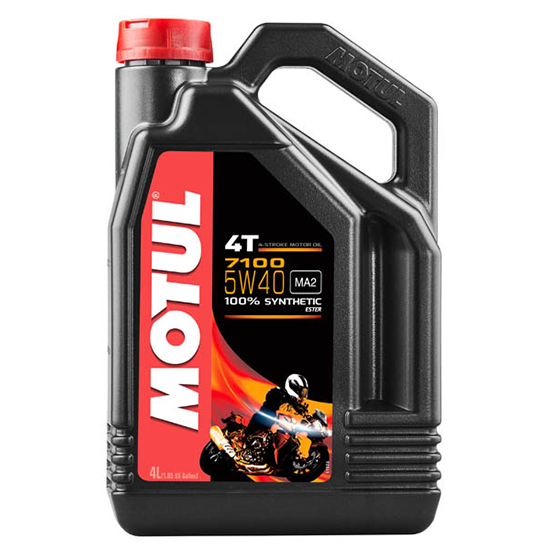 Масло моторное для 4-x тактных двигателей Motul 5W40 7100 4T SN/MA2 - 4 Л (104087)