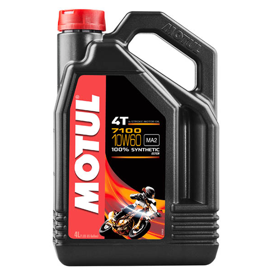 Масло моторное для 4-x тактных двигателей Motul 10W60 7100 4T SN/MA2 - 4 Л (104101)