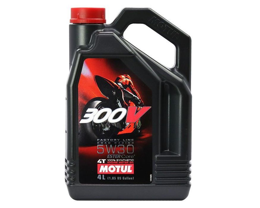 Масло моторное для 4-x тактных двигателей Motul 5W30 300V 4T FL ROAD RACING ROAD RACING - 4 Л (104111)