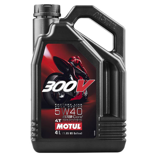 Масло моторное для 4-x тактных двигателей Motul 5W40 300V 4T FL ROAD RACING ROAD RACING - 4 Л (104115)