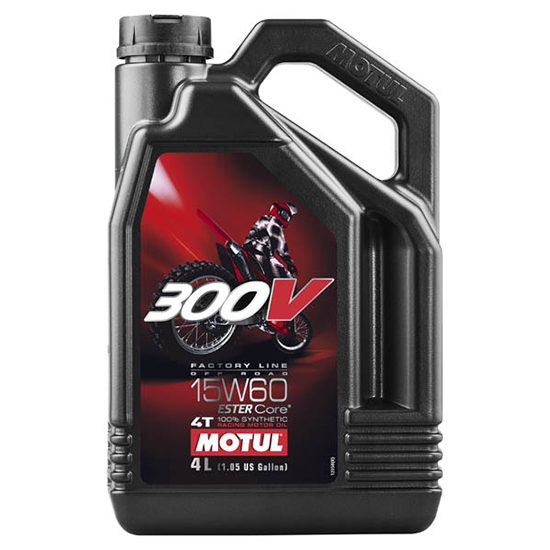 Масло моторное для 4-x тактных двигателей Motul 15W60 300V 4T OFF ROAD OFF ROAD RACING - 4 Л (104138)