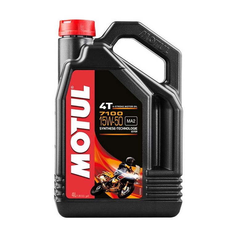 Масло моторное для 4-x тактных двигателей Motul 15W50 7100 4T SN/MA2 - 4 Л (104299)