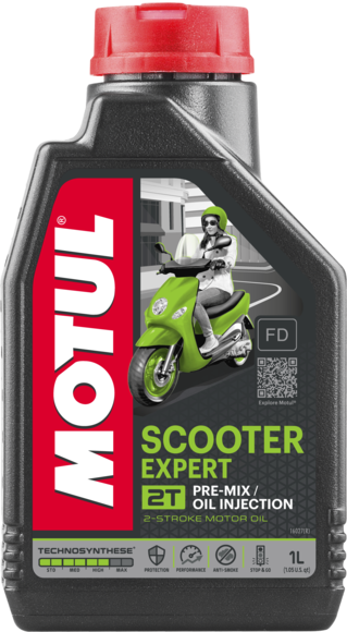 Масло моторное для 2-x тактных двигателей Motul 2T SCOOTER EXPERT 2T TC/FC - 1 Л (105880)