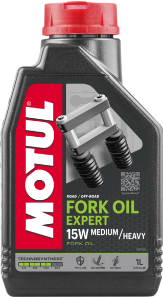 Вилочное и амортизаторное масло Motul 15W FORK OIL EXP M/H 15W - 1 Л (105931)