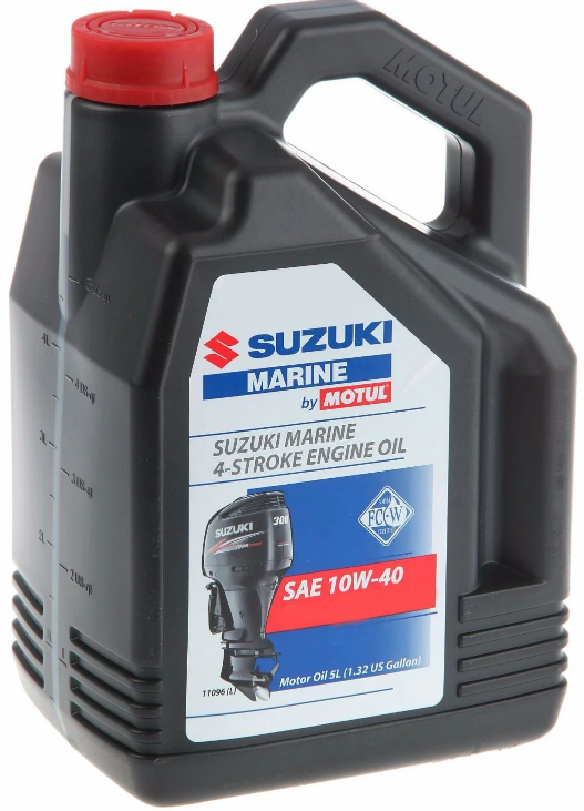 Масло моторное для 4-x тактных двигателей Motul 10W40 SUZUKI Marine 4T FC-W - 5 Л (106104)