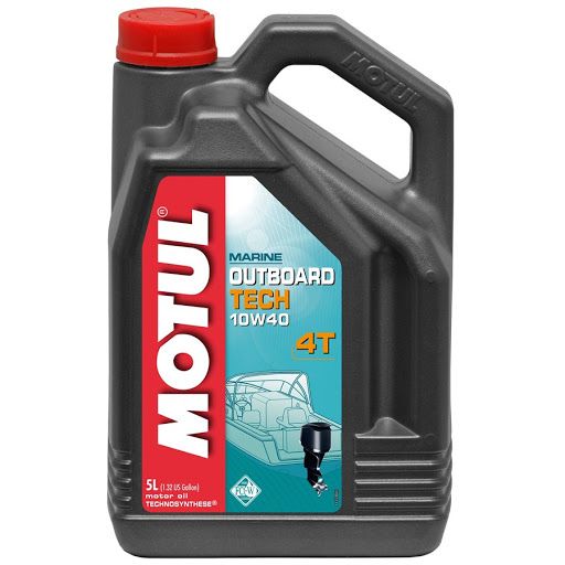 Масло моторное для 4-x тактных двигателей Motul Marine 4T 10W40 OUTBOARD TECH 4T FC-W - 5 Л (106354)