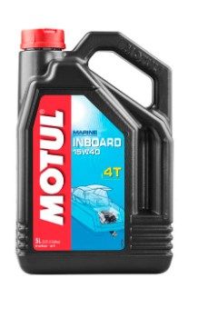Масло моторное для 4-x тактных двигателей Motul 15W40 INBOARD 4 T SG - 5 Л (106359)
