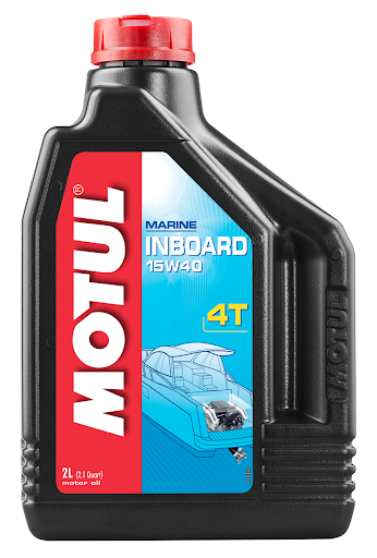 Масло моторное для 4-x тактных двигателей Motul 15W40 INBOARD 4 T SG - 2 Л (106363)