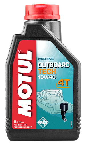 Масло моторное для 4-x тактных двигателей Motul Marine 4T 10W40 OUTBOARD TECH 4T FC-W - 1 Л (106397)