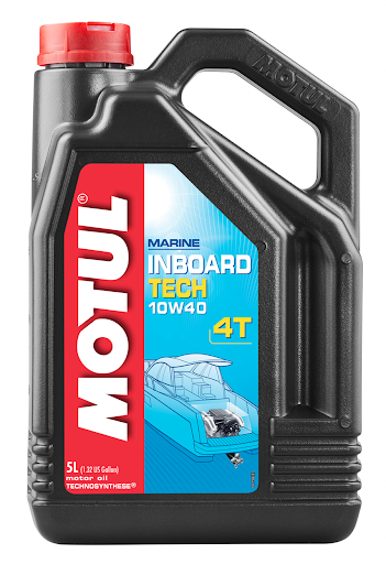 Масло моторное для 4-x тактных двигателей Motul 10W40 INBOARD TECH 4T SH - 5 Л (106419)
