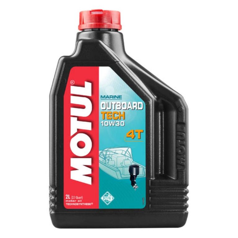Масло моторное для 4-x тактных двигателей Motul Marine 4T 10W30 OUTBOARD TECH 4T FC-W - 2 Л (106446)