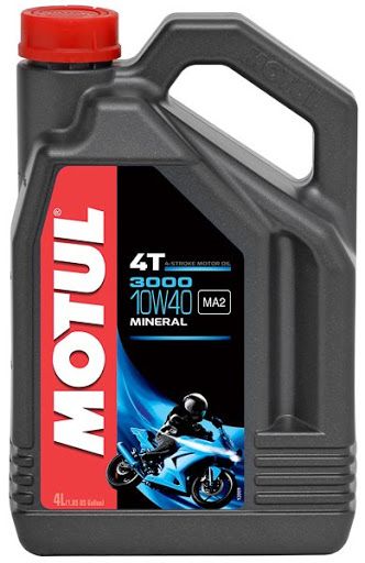 Масло моторное для 4-x тактных двигателей Motul 10W40 3000 4T SL/MA2 - 4 Л (107693)