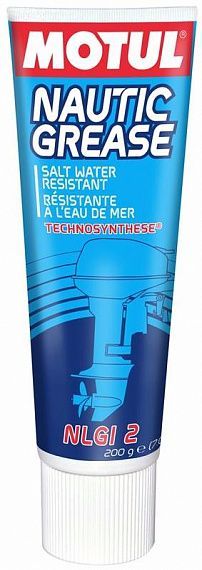 Водстойкая пластичная смазка Motul Marine Transmission Nautic Grease NLGI 2 - 0,2 Л (108662)
