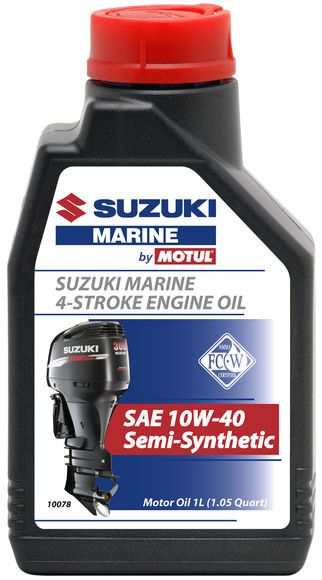 Масло моторное для 4-x тактных двигателей Motul 10W40 SUZUKI Marine 4T FC-W - 1 Л (108697)