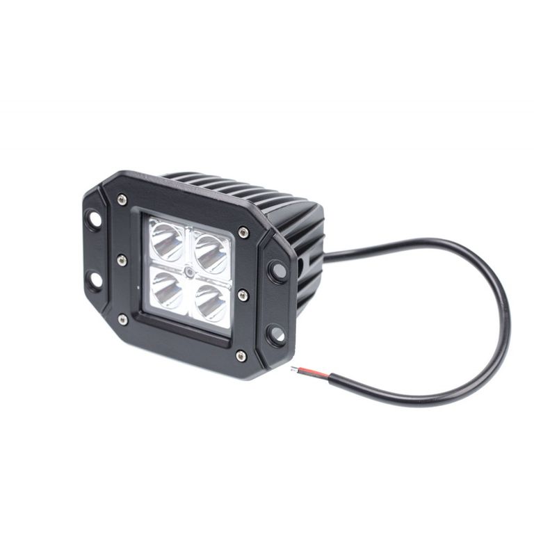 Фара светодиодная для врезки 40W, 4 LED CREE, в два ряда, узкий луч, корп ш*в*г 83*75*72 мм NANOLED NL-L1040D