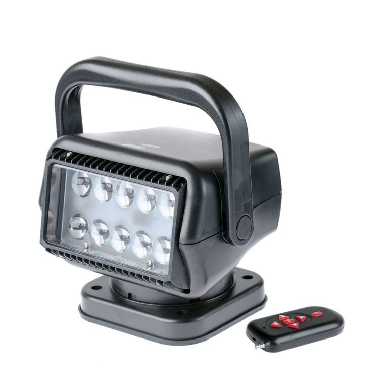 Фара-искатель Светодиодный 50W 5000К 12V, ЧЕРНЫЙ, LED 10 шт, с пультом, на магните, с ручкой OffRoadTeam NL-SL-7201B