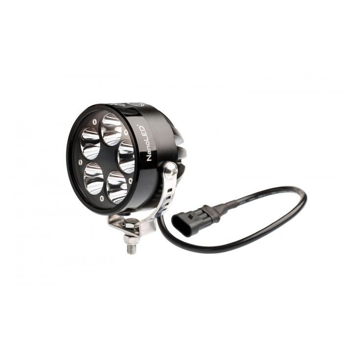 Фары светодиодные NANOLED ULTRA PRO 50W, КРУГЛЫЕ, 5 LED CREE XM-L2 D 90мм, 2 фары ОДИН режим NANOLED NL-U50-1SET