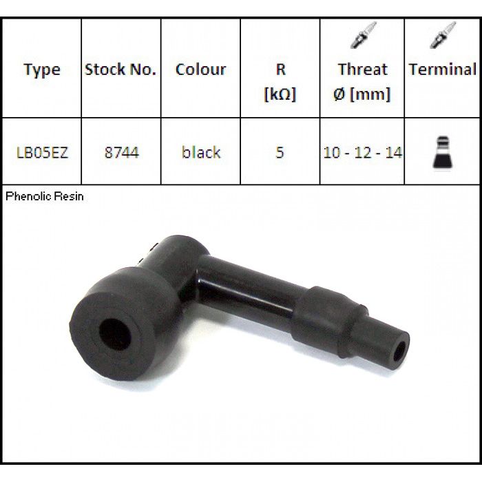 Колпачок свечи зажигания NGK 8744 LB05EZ