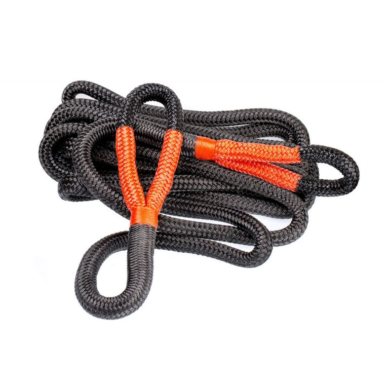 Трос кинетический черный 19мм х 9м, нагрузка до 8,2 тонн, плетеные проушины в Сумке OffRoadTeam ORT-NN-1909