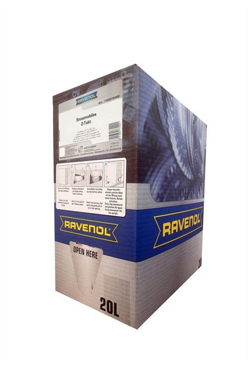 Масло моторное RAVENOL Snowmobiles Mineral 2-Takt для 2-х такт. снегоходов (Минеральное) - 20 л. (ecobox) (4014835781023)