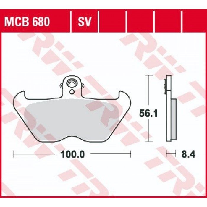 Тормозные колодки передние TRW MCB680 для BMW (Organic Allround)