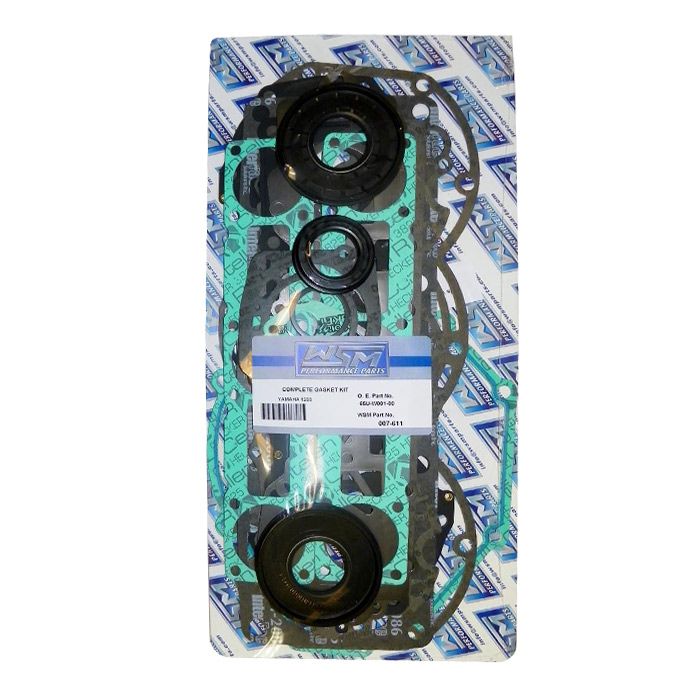 Полный комплект прокладок WSM 007-611 для гидроциклов Yamaha GP1200 (1997-1999), SUV1200 (1999-2004), XL1200 (1998) (65U-W0001-00-00, 66H-W0001-00-00)