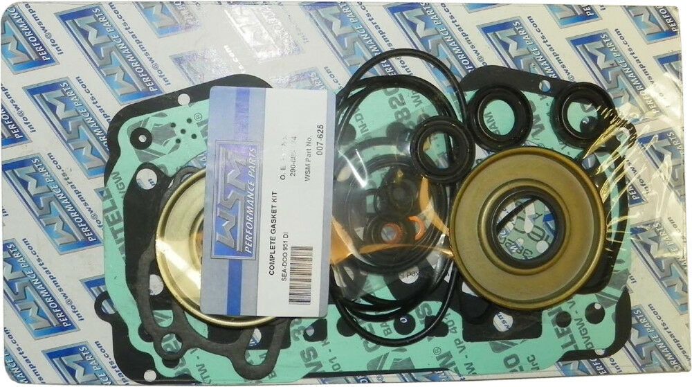 Полный комплект прокладок WSM 007-625 для гидроциклов BRP Sea-Doo Rotax 951DI (2000-2007) (290888133, 290888134, 420888134)