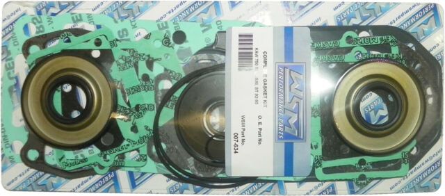 Полный комплект прокладок WSM 007-634 для гидроциклов Kawasaki JET SKI SS 750 (1992-1997), JET SKI XI SPORT 750 (1998-1999) (13001-3707, 13001-3718)